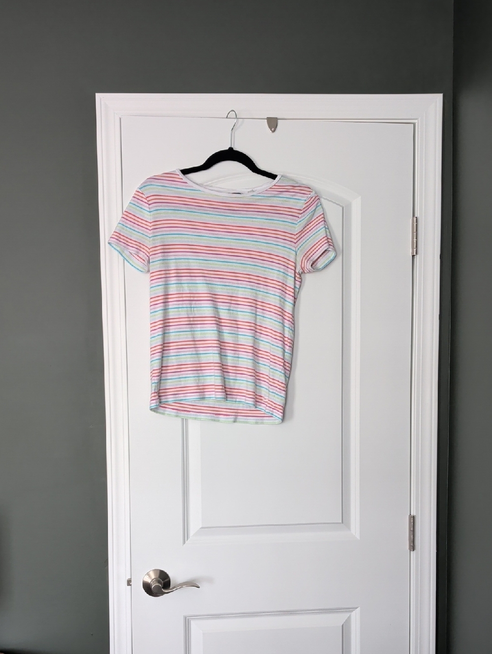 Vineyard Vines Women's Short-Sleeve Stripe Tee - White, Pink, Blue, Green